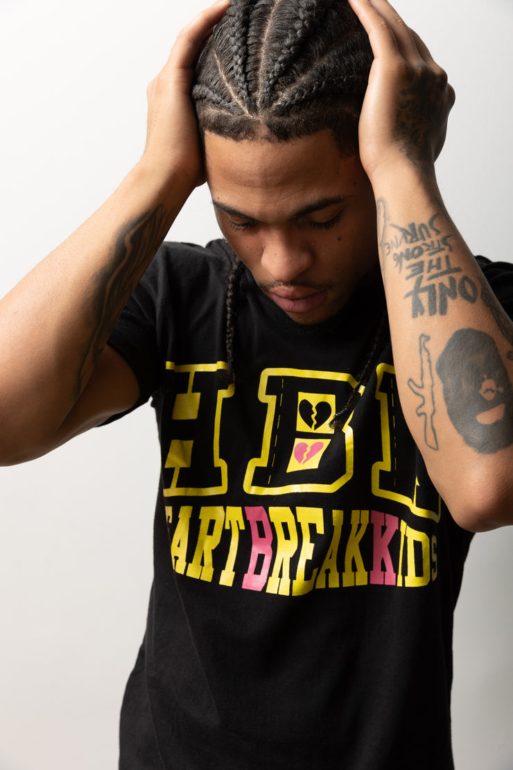 HBK College Pro T-Shirt - Black/Yellow