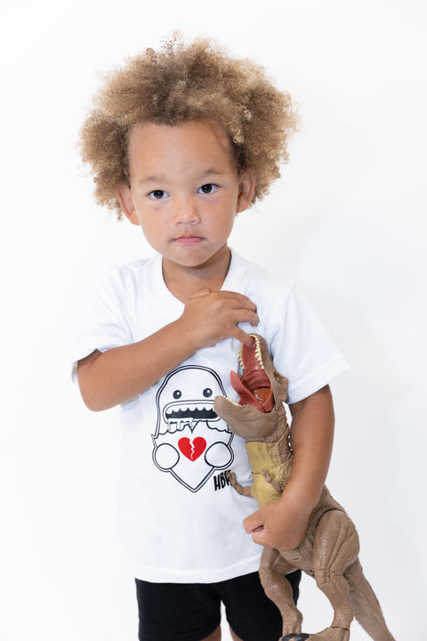 HBK Monster T-Shirt - White / KID