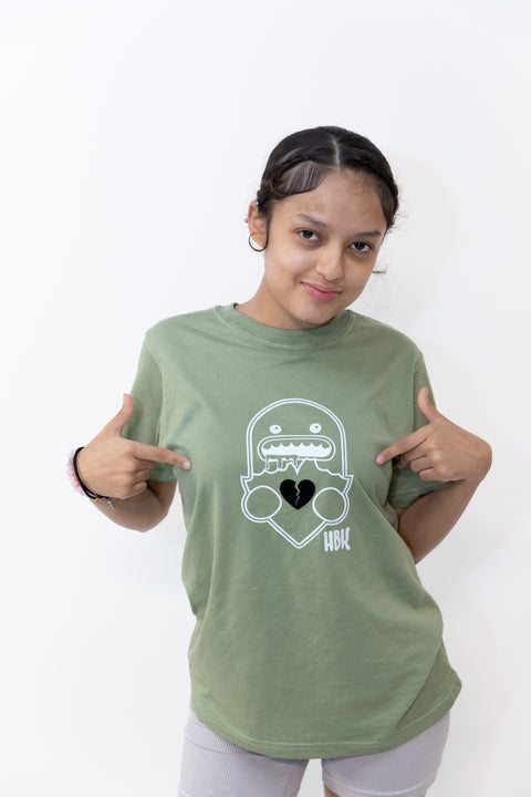 HBK Monster T-Shirt - Army Green / KID