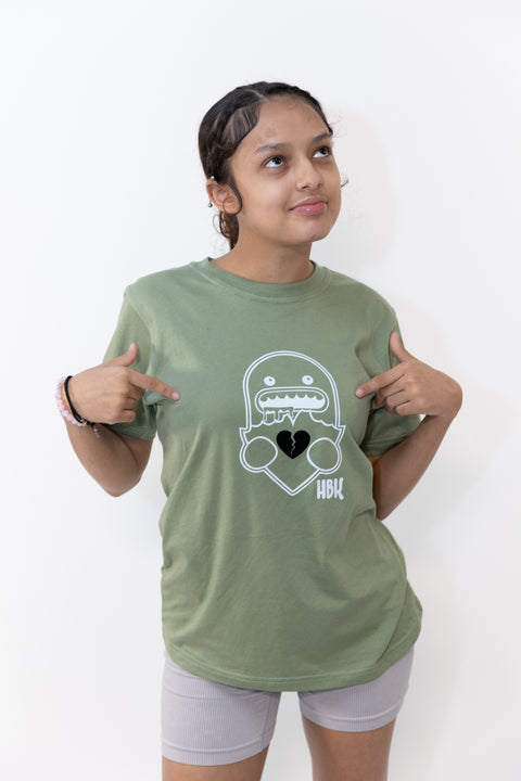 HBK Monster T-Shirt - Army Green / KID