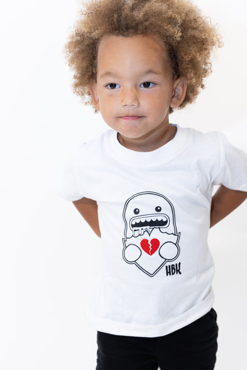 HBK Monster T-Shirt - White / KID