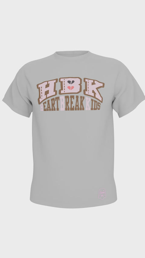 HBK College Pro T-Shirt - White/Pink