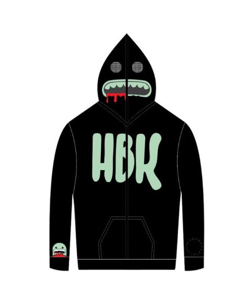 HBK Full Zip Up Monster Hoodie (Glow In The Dark)