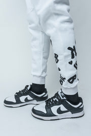 HBK涂鸦运动裤（白色）